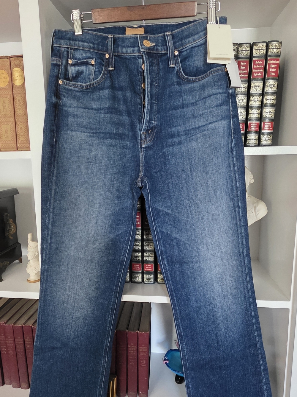 NWT MOTHER The Tripper Ankle Fray Jeans – Nature Touch Base – Size 29